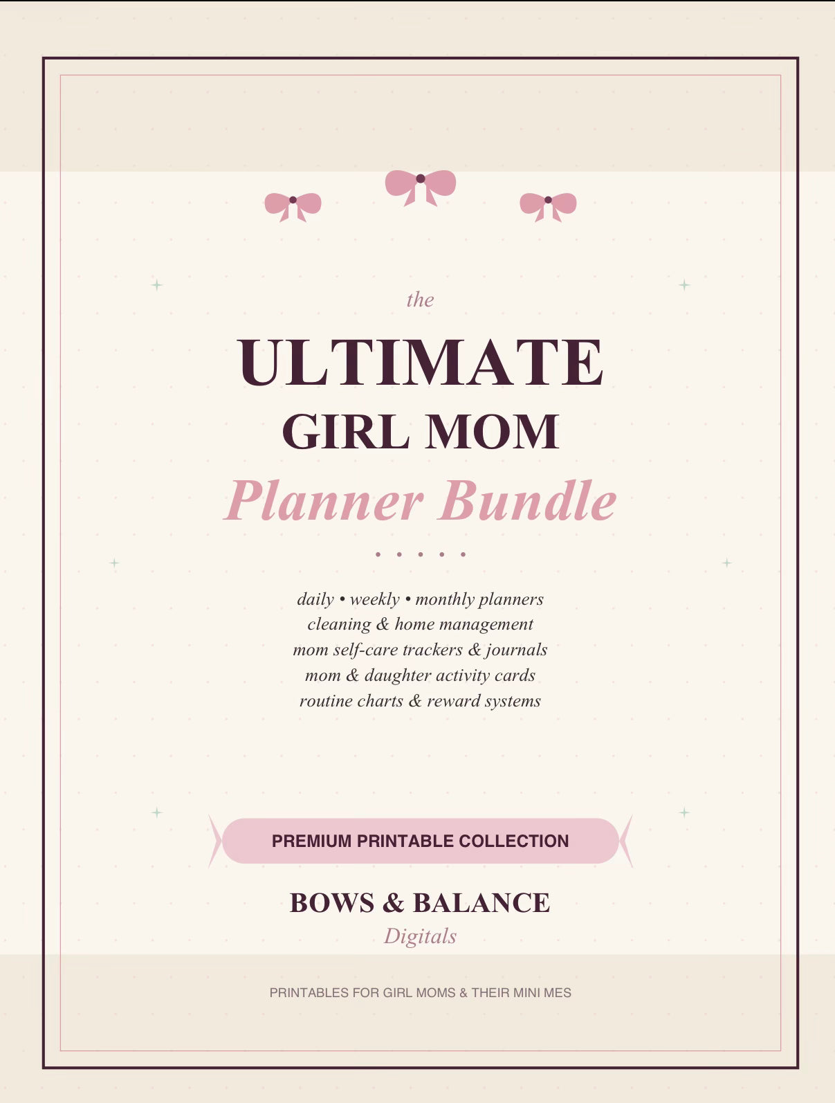 🎀Ultimate Girl Mom Planner Bundle🎀